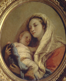 Maria mit dem schlafenden Jesusknaben à Giovanni Battista Tiepolo