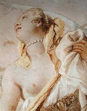 Rinaldo Abandoning Armida, detail of Armida, from 'Gerusalemme Liberata' by Torquato Tasso (1544-95)