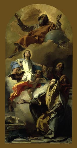 Die Vision der heiligen Anna à Giovanni Battista Tiepolo