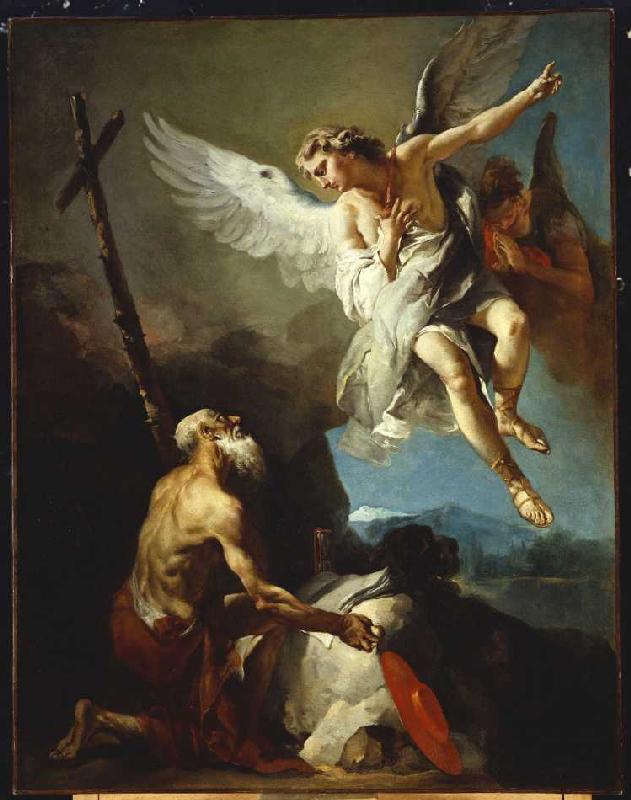 La vision Saint Jérôme. à Giovanni Battista Tiepolo