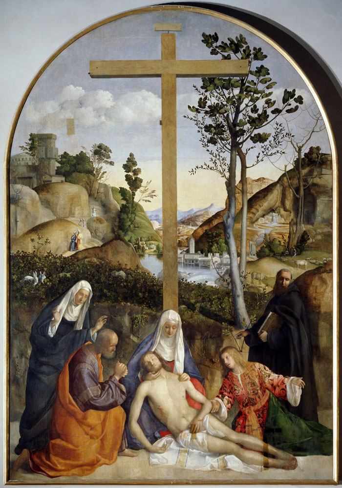 Bellini et Marconi / Deploration Christ à Giovanni Bellini