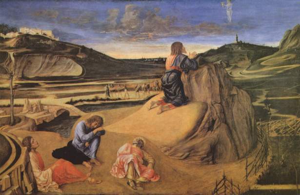 Le Christ au mont des oliviers à Giovanni Bellini