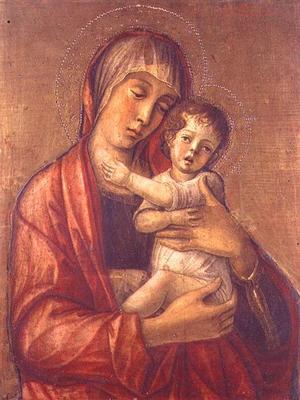 Madonna and Child (tempera on panel) à Giovanni Bellini