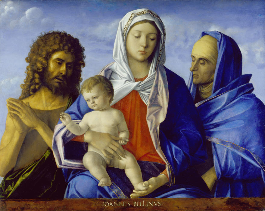 Madonna and Child with Saints John the Baptist and Elizabeth à Giovanni Bellini