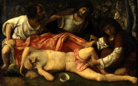 The Mocking of Noah à Giovanni Bellini