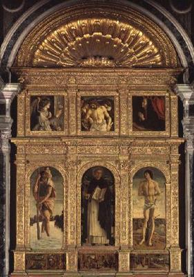 St. Vincent Ferrer Altarpiece, c.1465 (polyptych) à Giovanni Bellini