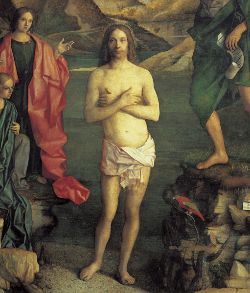 Baptism of Jesus , Detail à Giovanni Bellini