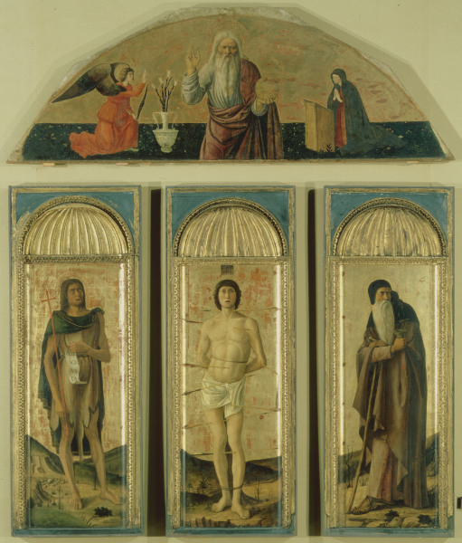 Bellini, Tripych of St Sebastian à Giovanni Bellini