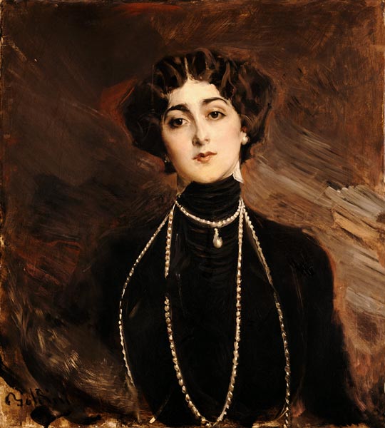 Portrait Of Lina Cavalieri à Giovanni Boldini