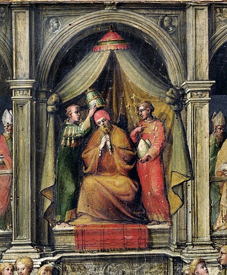 Coronation of Pope Paul II (1417-71) 1534 (detail of 249277) à Giovanni di Lorenzo Cini