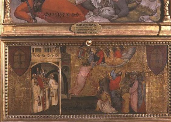 The Ascension of St. John the Evangelist (tempera on panel) à Giovanni  di Niccolo del Biondo