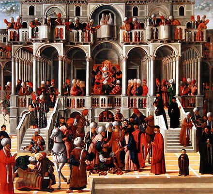 Saint Mark Heals Aniano (oil on canvas) à Giovanni di Niccolo Mansueti