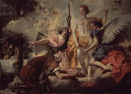 Abraham and the Three Angels à Giovanni Domenico Tiepolo