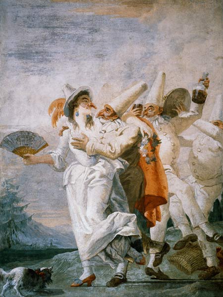 Pulcinella in Love à Giovanni Domenico Tiepolo