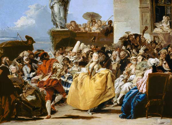 Le menuet ou scène de Carnaval à Giovanni Domenico Tiepolo