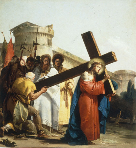 Carrying the Cross à Giovanni Domenico Tiepolo