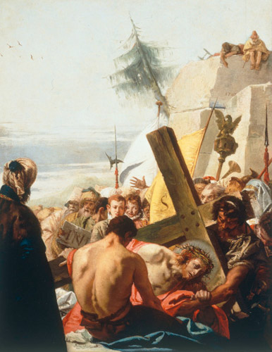 Christ falls beneath the Cross for the third time à Giovanni Domenico Tiepolo