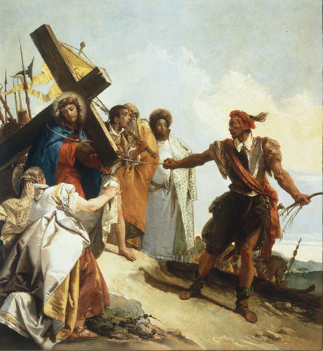 Carrying the Cross à Giovanni Domenico Tiepolo
