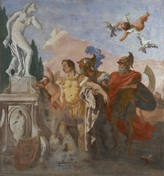 G.D.Tiepolo / Rinaldo / Statue d''Armide à Giovanni Domenico Tiepolo