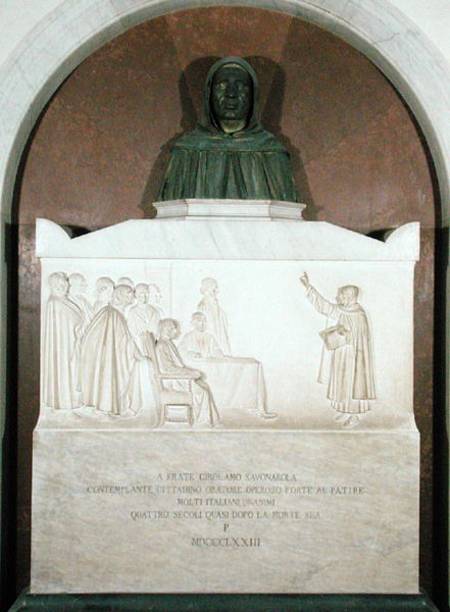 Monument to Girolamo Savonarola (1452-98) à Giovanni Dupre