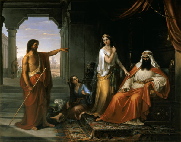 St. John the Baptist rebuking Herod à Giovanni Fattori