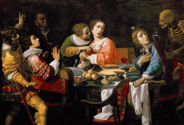 Death Comes to the Banquet Table (Memento Mori) à Giovanni Martinelli