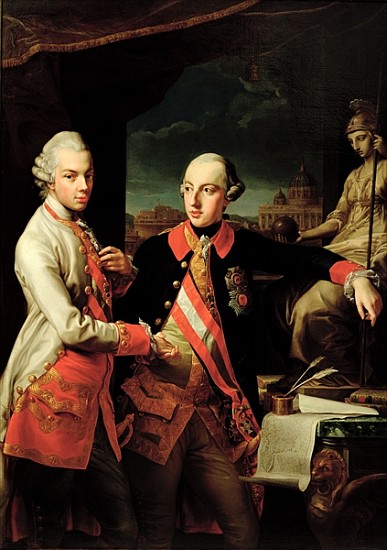 Joseph II (1741-90) of Austria and Leopold II (1747-92) of Tuscany à Giovanni Panealbo ou Panalbo