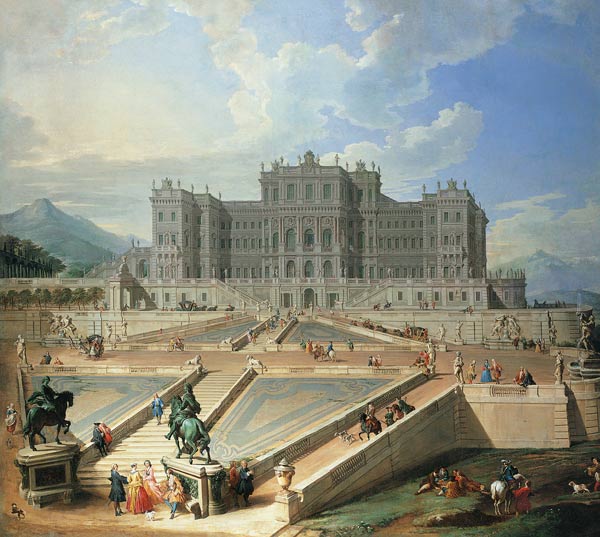 Rivoli, Castle / Paint.by Pannini / C18 à Giovanni Paolo Pannini