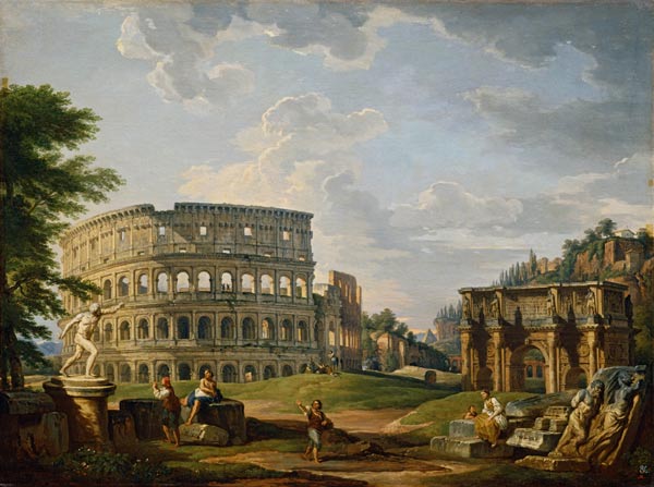 Rome, Colosseum a.Arch of Const./Pannini à Giovanni Paolo Pannini