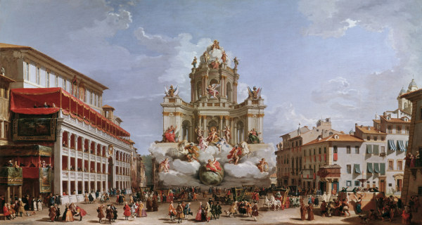 Rome / Piazza di Spagna / Painting à Giovanni Paolo Pannini
