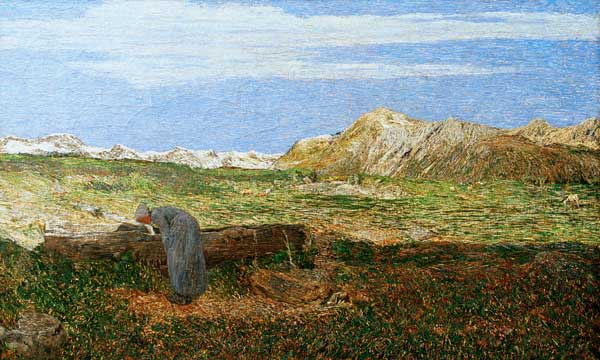 Segantini/ Landscape in the Alps / 1893 à Giovanni Segantini
