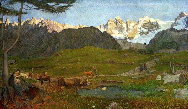 G.Segantini,Leben (Alpen-Triptychon) à Giovanni Segantini