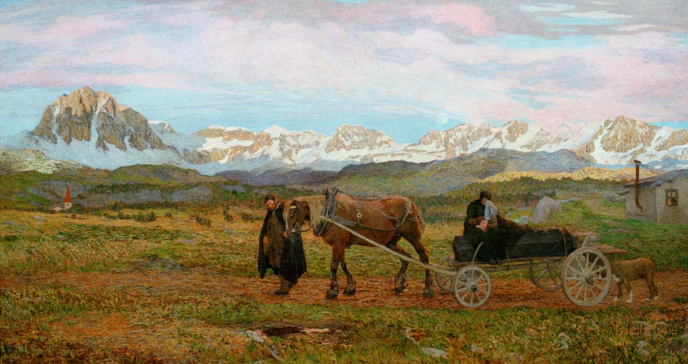 “Retour à la maison”, 1895 à Giovanni Segantini