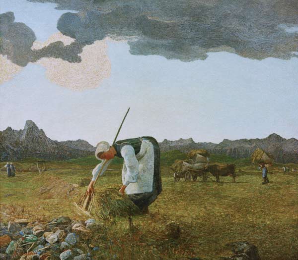 Giovanni Segantini / The Hay Harvest à Giovanni Segantini