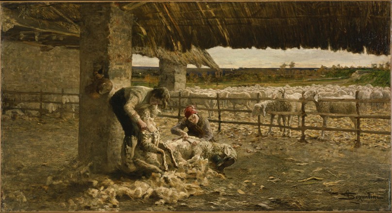 The Sheepshearing à Giovanni Segantini