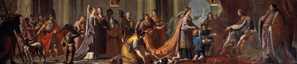 Ecole Tiepolo, La Reine de Saba à Giovanni Battista (Giambattista) Tiepolo