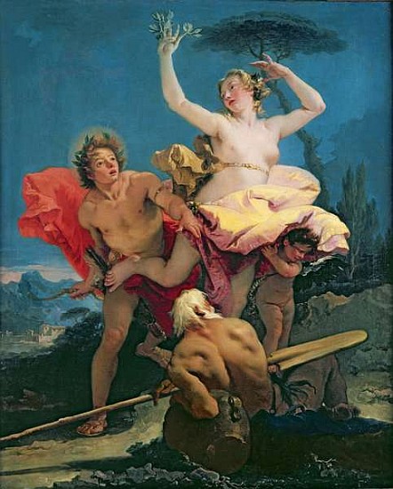 Apollo and Daphne, c.1743-44 à Giovanni Battista (Giambattista) Tiepolo