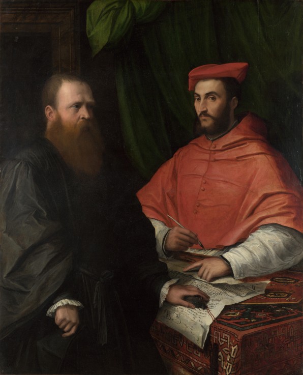 Cardinal Ippolito de' Medici and Monsignor Mario Bracci à Girolamo da Carpi