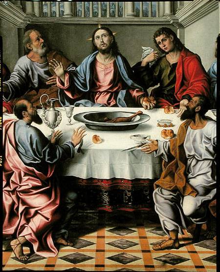 The Last Supper  (detail of 230066) à Girolamo da Santacroce