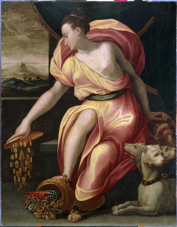 Allegory of wealth à Girolamo Macchietti