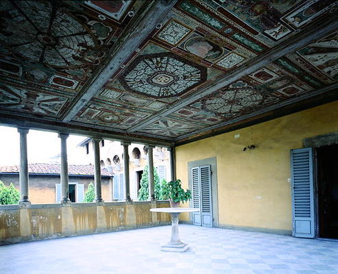 Interior view of the loggia, Villa Medicea di Careggi (photo) à Giuliano Giamberti da Sangallo