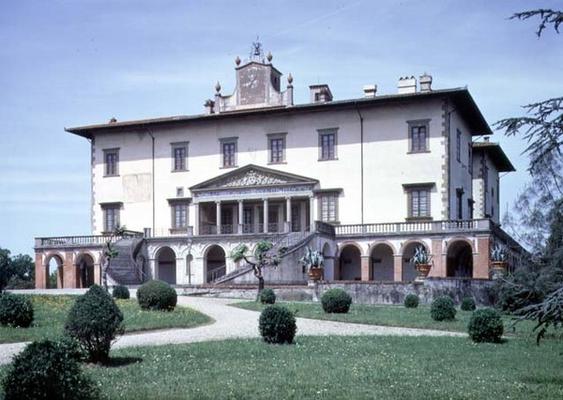 The Medici Villa designed by Giuliano da Sangallo (c.1443-1516) for Lorenzo the Magnificent, 1480 (p à Giuliano Giamberti da Sangallo