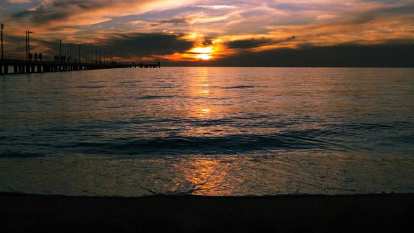 Sunset by the pier 1