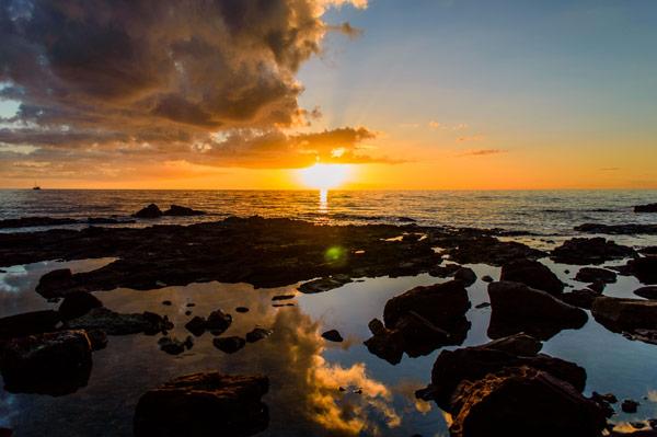 Sunset On The Rocks