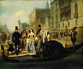 La famille Tolstoi à Venise à Giulio Carlini