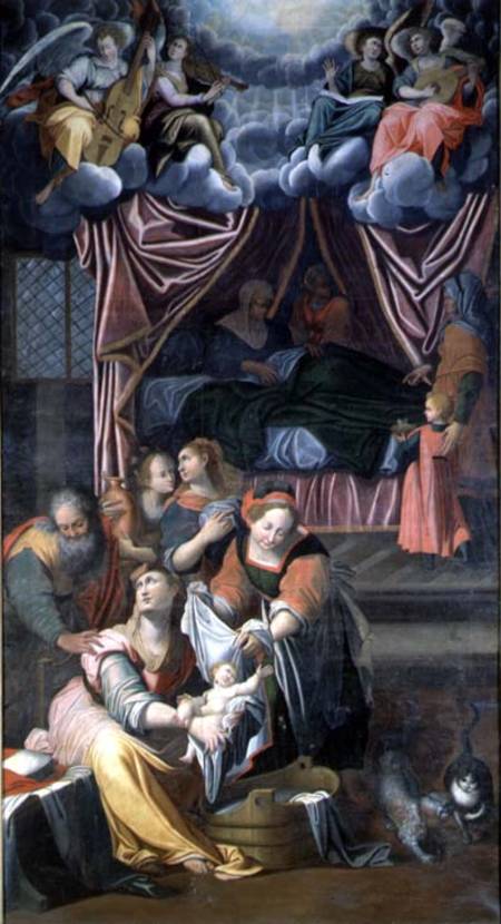 The Birth of the Virgin à Giulio Cesare Procaccini