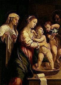 La Madonne avec le plat de lavage à Giulio Pippi