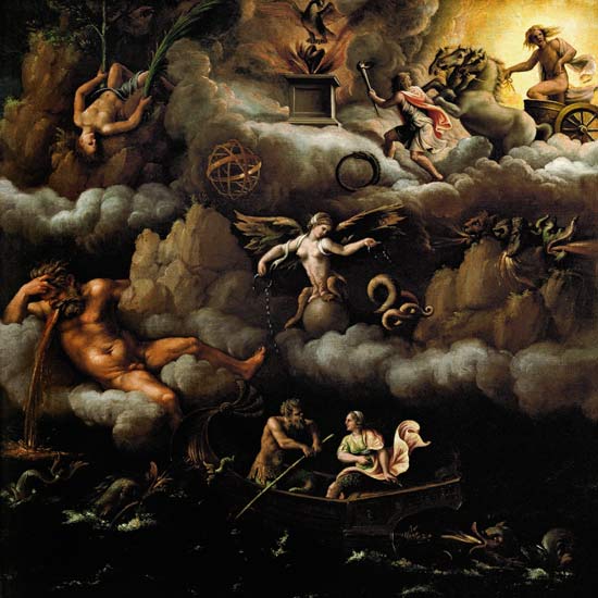 Allegory of immortality à Giulio Romano