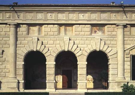 The Loggia delle Muse northern facade of the Cortile d'Onere designed à Giulio  Romano