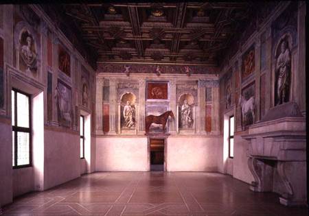 View of the Sala dei Cavalli à Giulio Romano